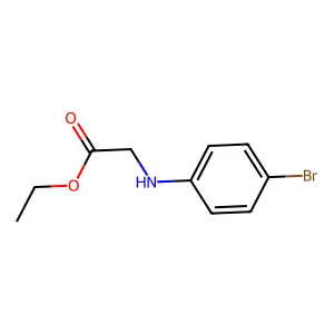 Ethyl [(4-bromophenyl)amino]acetate structure