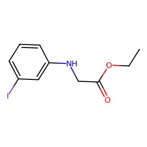 Ethyl N-(3-iodophenyl)glycinate structure