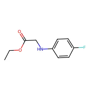 Ethyl 2-(4-fluoroanilino)acetate structure