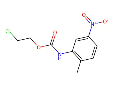 2-Chloroethyl N-(2-methyl-5-nitrophenyl)carbamate structure