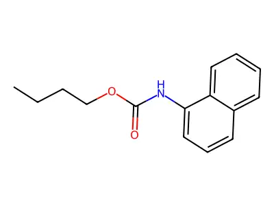 Butyl N-1-naphthalenylcarbamate structure