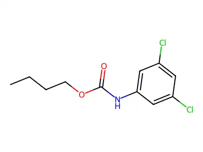 Butyl N-(3,5-dichlorophenyl)carbamate structure