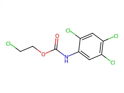 2-Chloroethyl N-(2,4,5-trichlorophenyl)carbamate structure