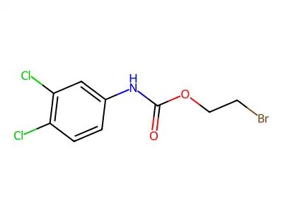2-Bromoethyl N-(3,4-dichlorophenyl)carbamate structure