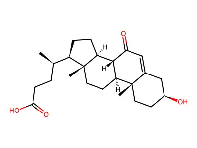 3beta-Hydroxy-7-oxochol-5-en-24-oic Acid structure