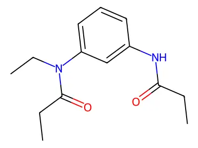 N-Ethyl-N-(3-propanamidophenyl)propanamide structure
