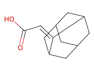 Adamantan-2-ylideneacetic acid structure