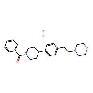 Ketone, 1-(2-morpholinoethyl)-4-phenyl-4-piperidyl phenyl, dihydrochloride structure