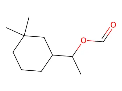 alpha,3,3-Trimethylcyclohexylmethyl formate structure