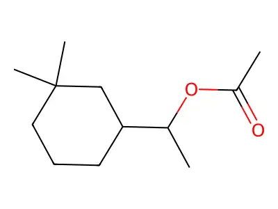 Cyclohexanemethanol, alpha,3,3-trimethyl-, 1-acetate structure