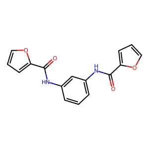 N,N'-1,3-Phenylenebis(2-furancarboxamide) structure
