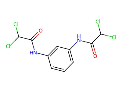 2,2-dichloro-N-[3-[(2,2-dichloroacetyl)amino]phenyl]acetamide structure