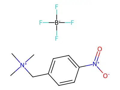 Trimethyl(4-nitrobenzyl)ammonium tetrafluoroborate structure