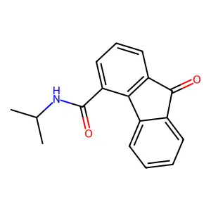 9-oxo-N-propan-2-ylfluorene-4-carboxamide structure