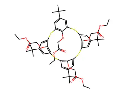 4-tert-Butyl-1-(ethoxycarbonylmethoxy)thiacalix[4]arene structure