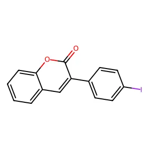 3-(4-Iodophenyl)-2H-chromen-2-one structure