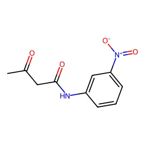 N-(3-nitrophenyl)-3-oxobutanamide structure