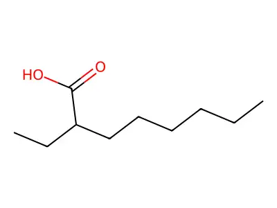 2-乙基辛酸 structure