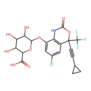 8-Hydroxy Efavirenz 8-O-beta-D-Glucuronide structure