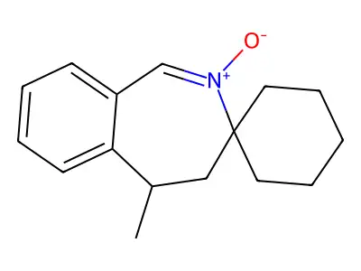 5-methyl-4,5-dihydro-3h-2-benzazepine-3-spirocyclohexane N-oxide structure