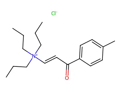 [3-(4-Methylphenyl)-3-oxoprop-1-enyl]-tripropylazanium;chloride structure