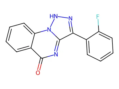 3-(2-fluorophenyl)[1,2,3]triazolo[1,5-a]quinazolin-5(4H)-one structure