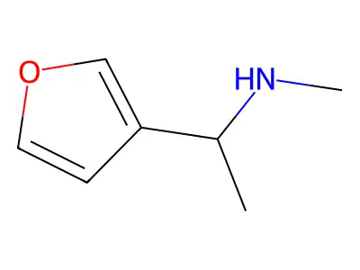 1-(3-furyl)-N-methylethanamine structure