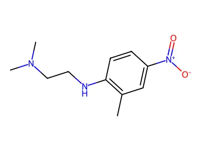 N',N'-dimethyl-N-(2-methyl-4-nitrophenyl)ethane-1,2-diamine structure