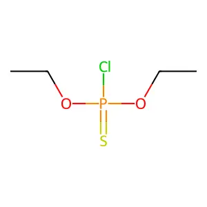 O,O-diethyl phosphorochloridothioate structure