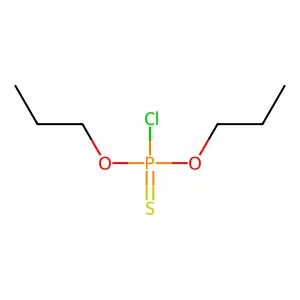 Phosphorochloridothioic acid, O,O-dipropyl ester structure