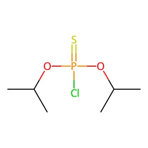 O,O-Bis(1-methylethyl) phosphorochloridothioate structure