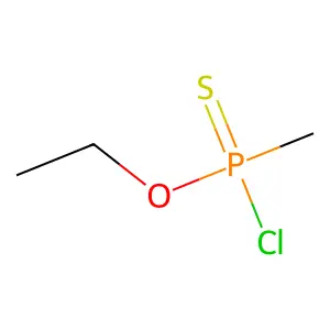 O-Ethyl methylphosphonochloridothioate structure