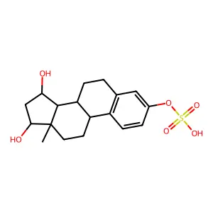 15alpha-Hydroxyestradiol 3-sulfate structure