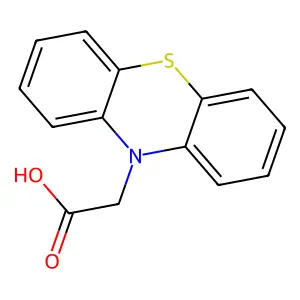 Phenothiazine-10-acetic acid structure