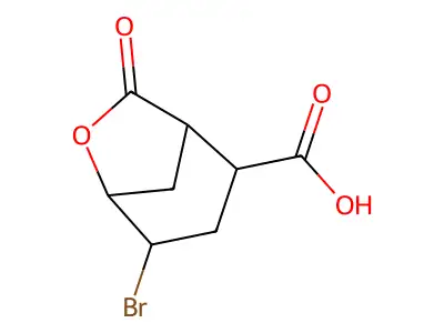 4-Bromo-7-oxo-6-oxabicyclo[3.2.1]octane-2-carboxylic acid structure