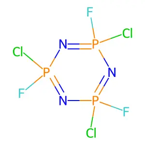 1,3,5,2,4,6-Triazatriphosphorine, 2,4,6-trichloro-2,4,6-trifluoro- structure