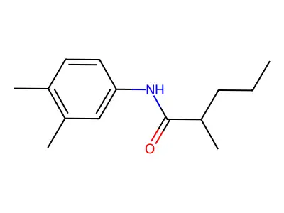 N-(3,4-dimethylphenyl)-2-methylpentanamide structure