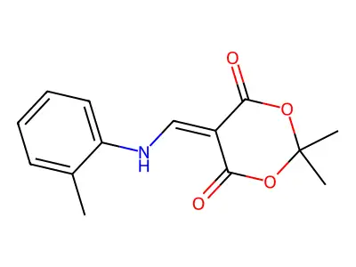 2,2-Dimethyl-5-{[(2-methylphenyl)amino]methylidene}-1,3-dioxane-4,6-dione structure