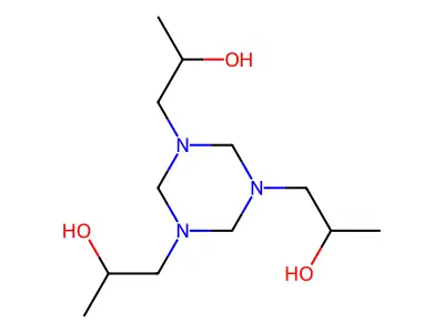 Tris(N-hydroxypropyl) hexahydrotriazine structure