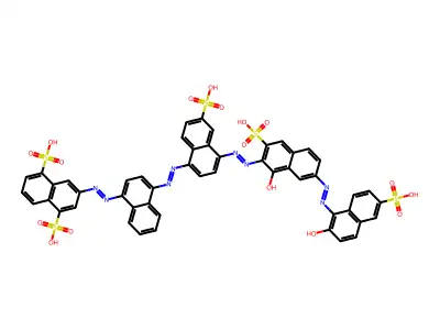 Direct Black 75 free acid structure