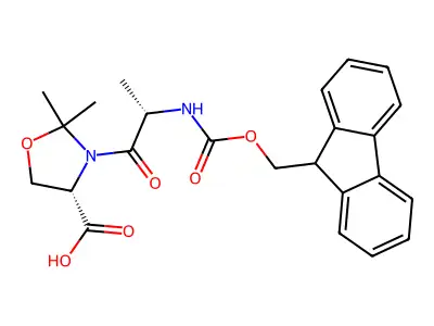 Fmoc-Ala-Ser(yMe,Mepro)-OH structure