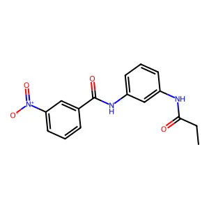 3-nitro-N-[3-(propanoylamino)phenyl]benzamide structure