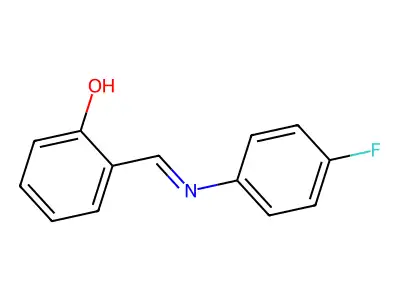 Phenol, 2-[[(4-fluorophenyl)imino]methyl]- structure
