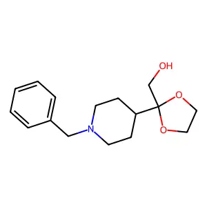[2-(1-Benzylpiperidin-4-yl)-1,3-dioxolan-2-yl]methanol structure