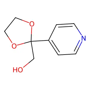 (2-Pyridin-4-yl-1,3-dioxolan-2-yl)methanol structure