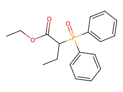ethyl 2-diphenylphosphorylbutanoate structure