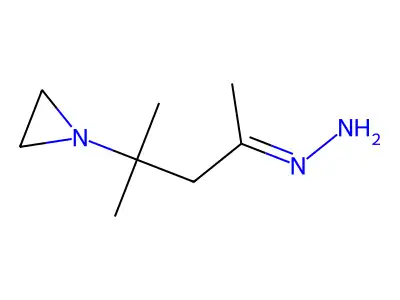 [4-(Aziridin-1-yl)-4-methylpentan-2-ylidene]hydrazine structure