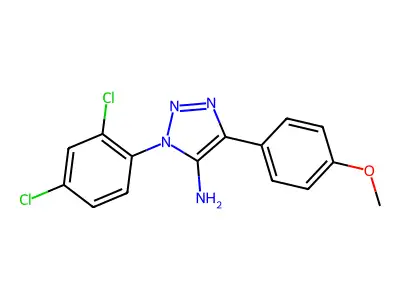 3-(2,4-Dichloro-phenyl)-5-(4-methoxy-phenyl)-3H-[1,2,3]triazol-4-ylamine structure