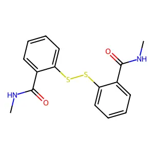 二硫-2,2'-双(N-甲基苯甲酰胺) structure