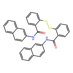 2,2'-Dithiobis(N-(naphth-2-yl)benzamide) structure